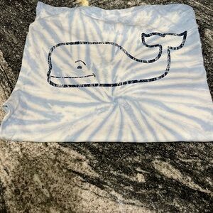 Vineyard Vines Mens Blue Tie-Dye Short Sleeve Tee. Size S